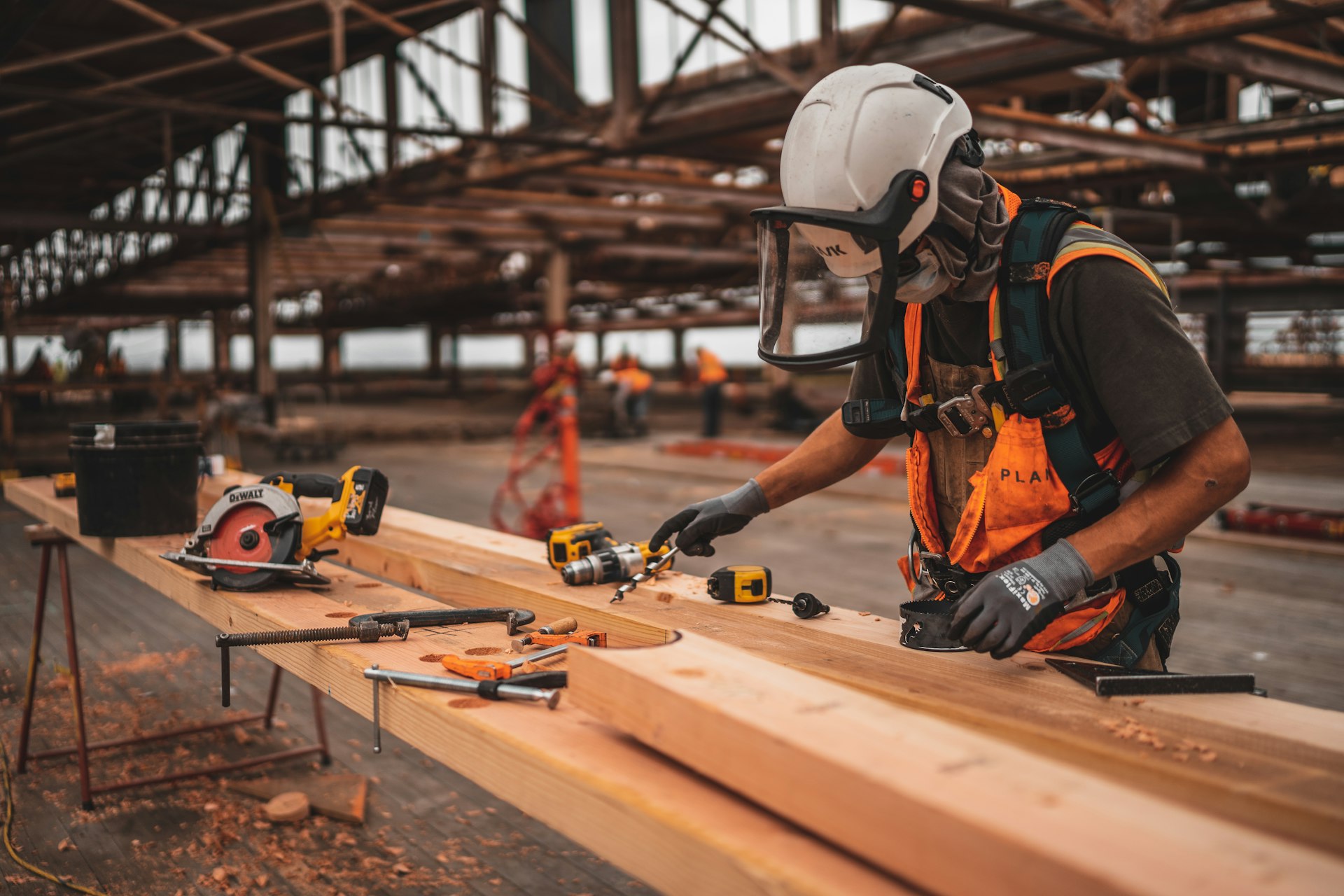 Crew working on a Houston construction site